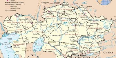 Mapa de Casaquistán política