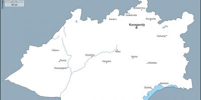 Mapa de karaganda Casaquistán